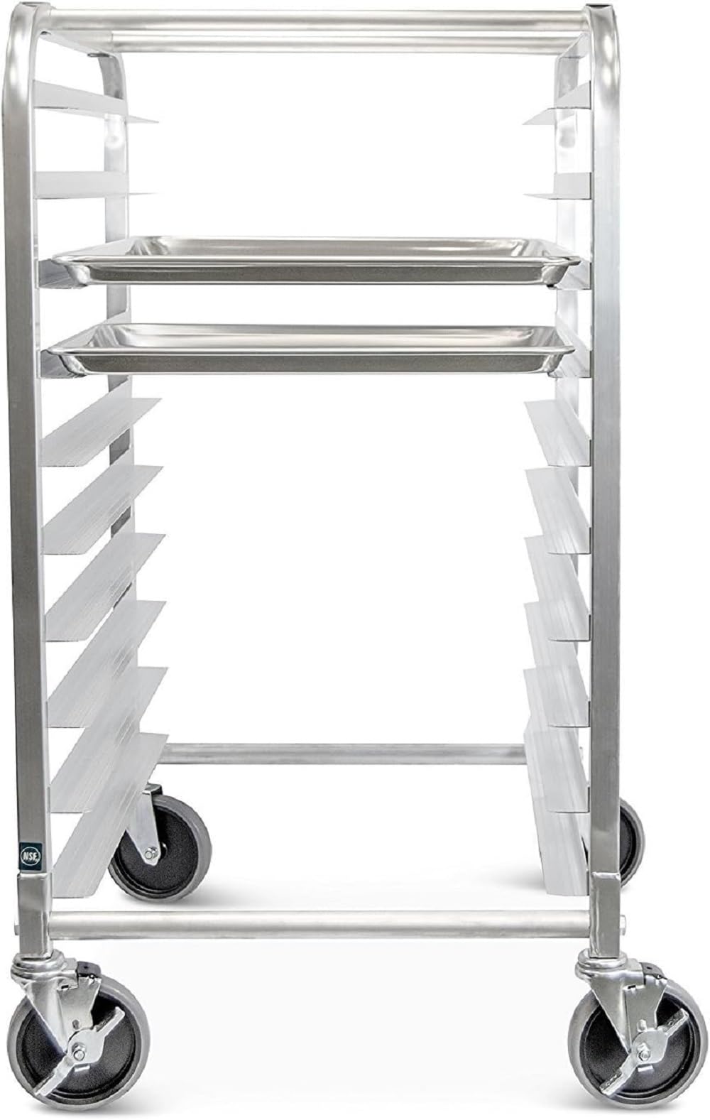Aluminium Sheet Pan/Bun Pan Rack - Full or Half Size Sheet Pan Rack with Locking Wheels Bakery Rack for Kitchen Baking Equipment Restaurant Pizzeria