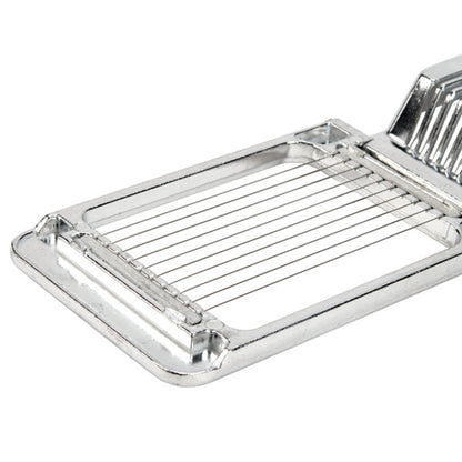 Aluminum Square Egg Slicer 5-1/4" x 3-1/8" x 1" - Multipurpose Heavy Duty Egg Slicer Egg Cutter for Hard Boiled Eggs Strawberry Slicer Egg Dicer Soft Fruit Mushroom