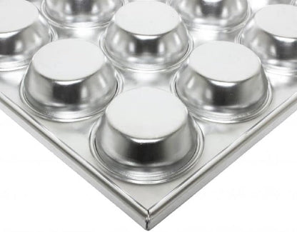 Muffin Baking Pan 3-1/2 oz each cup Aluminum - Cupcake Baking Pan Bakeware Cupcake Pan Great for Making Muffin Cakes Tart Bread Shortcakes Brownies for Home and Kitchen