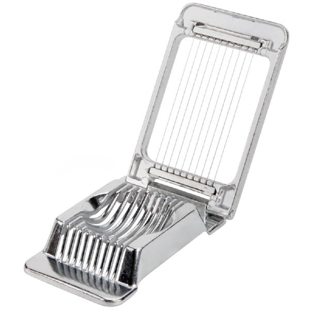 Aluminum Square Egg Slicer 5-1/4" x 3-1/8" x 1" - Multipurpose Heavy Duty Egg Slicer Egg Cutter for Hard Boiled Eggs Strawberry Slicer Egg Dicer Soft Fruit Mushroom