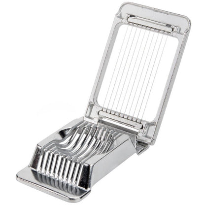 Aluminum Square Egg Slicer 5-1/4" x 3-1/8" x 1" - Multipurpose Heavy Duty Egg Slicer Egg Cutter for Hard Boiled Eggs Strawberry Slicer Egg Dicer Soft Fruit Mushroom