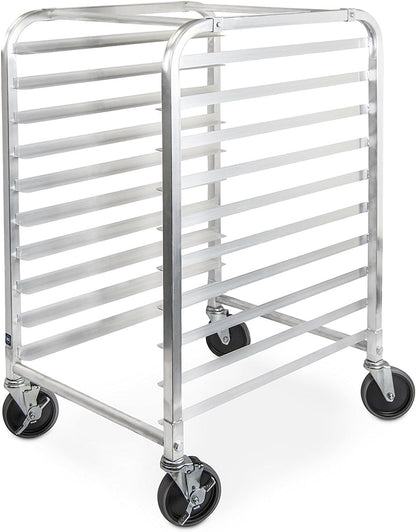 Aluminium Sheet Pan/Bun Pan Rack - Full or Half Size Sheet Pan Rack with Locking Wheels Bakery Rack for Kitchen Baking Equipment Restaurant Pizzeria