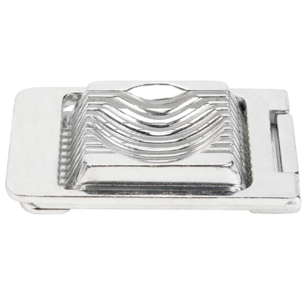 Aluminum Square Egg Slicer 5-1/4" x 3-1/8" x 1" - Multipurpose Heavy Duty Egg Slicer Egg Cutter for Hard Boiled Eggs Strawberry Slicer Egg Dicer Soft Fruit Mushroom