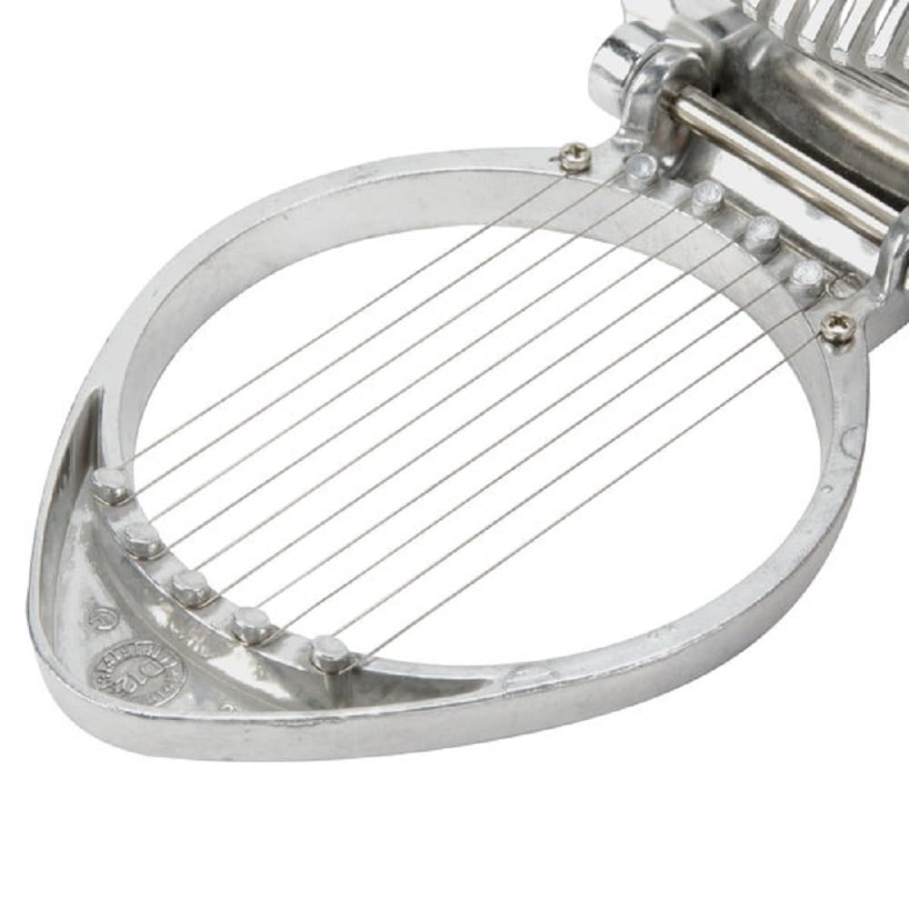 Aluminum Round Egg Slicer 4-3/4" x 4-1/4" x 1" - Multipurpose Heavy Duty Egg Slicer Egg Cutter for Hard Boiled Eggs Strawberry Slicer Egg Dicer Soft Fruit Mushroom