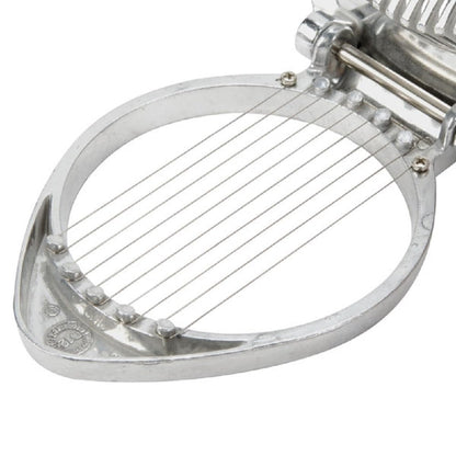 Aluminum Round Egg Slicer 4-3/4" x 4-1/4" x 1" - Multipurpose Heavy Duty Egg Slicer Egg Cutter for Hard Boiled Eggs Strawberry Slicer Egg Dicer Soft Fruit Mushroom