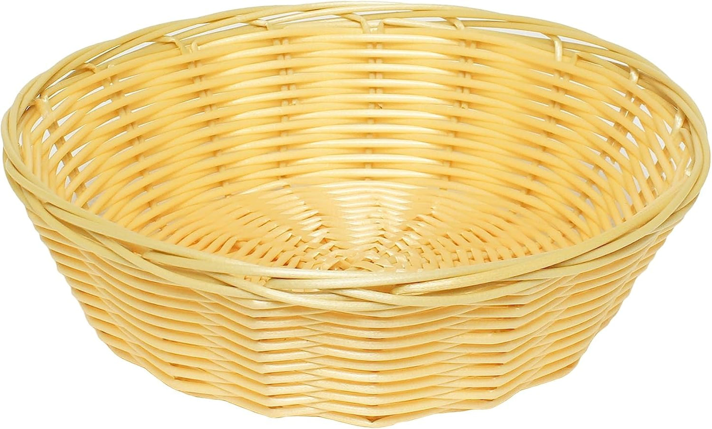 Hand-Woven Bread Basket - Restaurant Woven Food Serving Basket for Fruit Bread Serving Basket Decorative Basket Perfect for Cafe Home and Restaurants