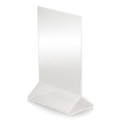 Set of 24 - TrueCraftware Clear Acrylic Menu Sign Photo Table Holders - Upright Table Desk Displays - 4 x 6 Inches