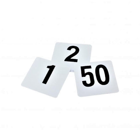 TrueCraftware- Double Side 1-50 Plastic Table Numbers 4