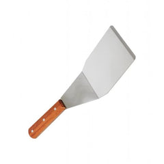 TrueCraftware ? 4 x 5- inch Commercial Grade Hamburger Turner, Stainless Steel with Wooden Handle