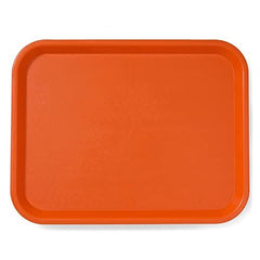 Set of 6 - TrueCraftware Plastic Fast Food Trays 10 x 14" - Cafeteria Trays - Food Serving Trays - Restaurant Trays - Assorted Colors