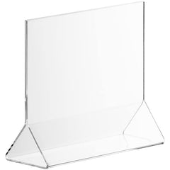 TrueCraftware Set of 6 Clear Acrylic Menu Sign Photo Table Holders - Upright Table Desk Displays ? 5 1/2? x 3 1/2? Inches