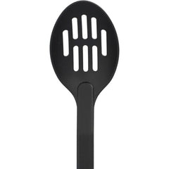TrueCraftware ? 11 1/2? Slotted Spoon Kitchen Spoons for Cooking High-Heat Nylon & Polypropylene Handle, Heat Resistant up to 410?F, Large Kitchen Spoons for Mixing, Serving, & Stirring (Black)