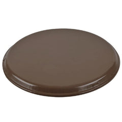 TrueCraftware ? 14-inch Round Rubber Lined Non-Slip Tray, Plastic Brown Color- Serving Tray Serving Coffee Appetizer Breakfast Perfect for Kitchen Caf? Hotel and Restaurants