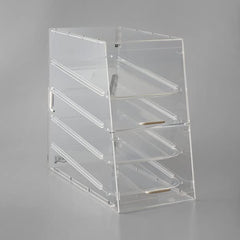 TrueCraftware ? 14" x 24" x 24"" -Commercial Grade Pastry Display with 4 Trays (Tray Size: 20-1/4" x 13-2/5" x 4/5"), Acrylic