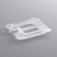 TrueCraftware ? 1/6 Size Polycarbonate Handled Slotted Food Pan Lid/Cover Clear Color- Food Pan Cover with Handle Restaurant Commercial Hotel Pan Lid for Fruits Vegetables Beans Corns