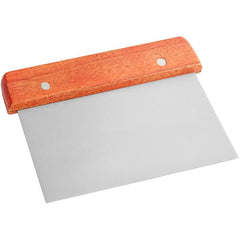 TrueCraftware ? 10 x 4- inch Commercial Grade Dough Scraper, Stainless Steel Blade with Wooden Handle