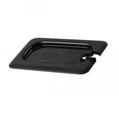 TrueCraftware ? 1/9 Size Polycarbonate Handled Slotted Food Pan Lid/Cover Black Color- Food Pan Cover with Handle Restaurant Commercial Hotel Pan Lid for Fruits Vegetables Beans Corns