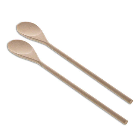 (Set of 2) TrueCraftware Wooden Cooking Spoon with Long Handle - 18
