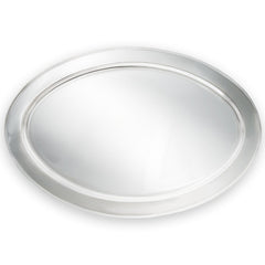 Oval Stainless Steel Platter - Serving Tray - 21 3/4" x 14 1/2"