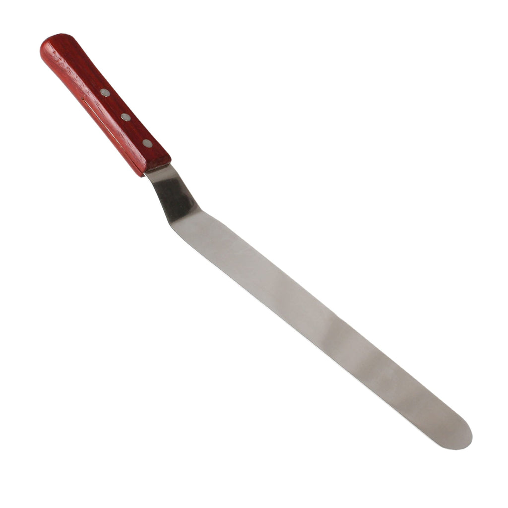 TrueCraftware ? 9-1/2-Inch Flexible Spatula- Offset, Stainless Steel with Wood Handle