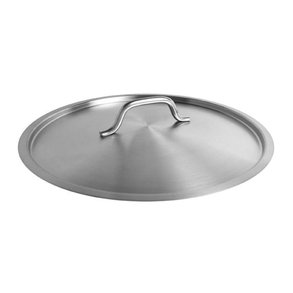 TrueCraftware ? 60 qt. Stainless Steel Stock Pot Lid - Heavy Duty Stock Pot Cover Stew Pot Simmering Pot Soup Pot Lid Oven Safe & NSF Certified