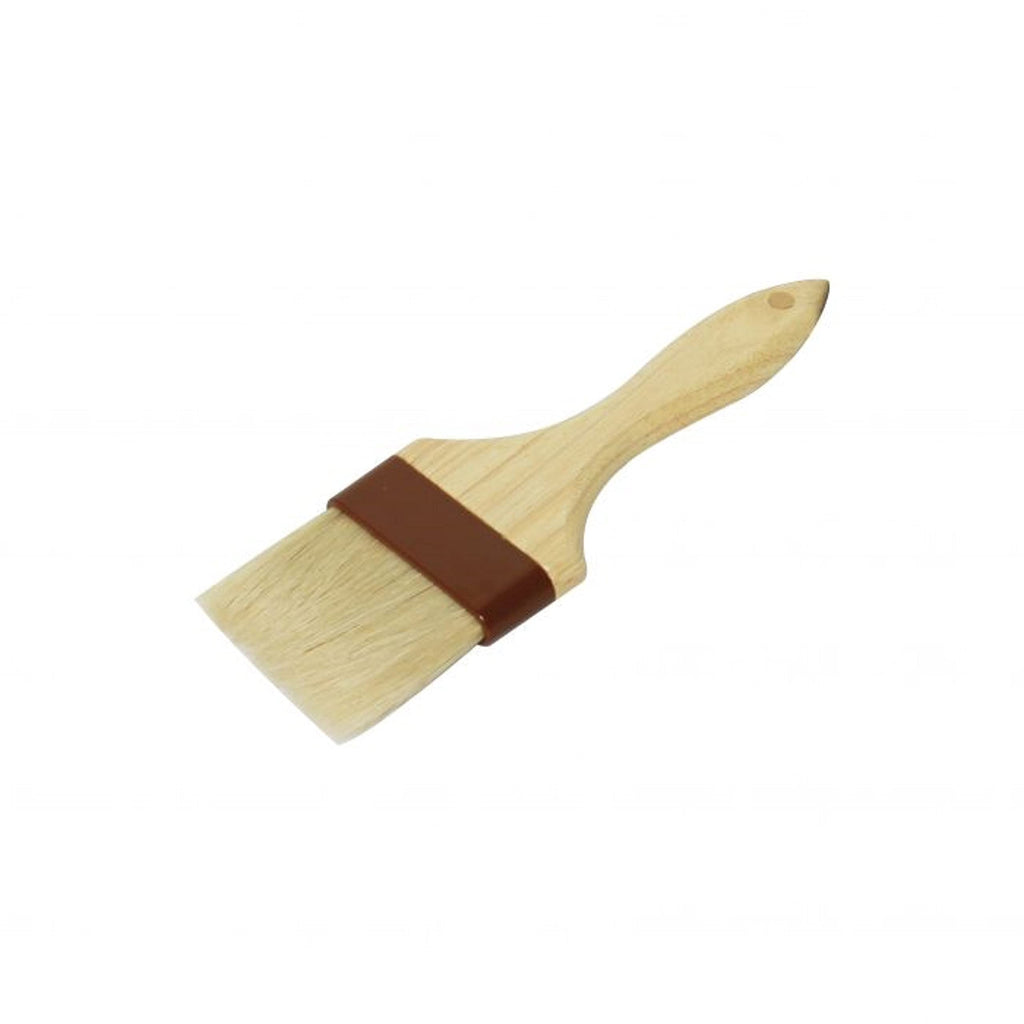 TrueCraftware 3? Boar Bristles Flat Head Pastry Brush with Wooden Handle- Multi-Pastry Brush Basting Oil Brush Barbecue Oil Brush for Spreading Butter Cooking Baking Brush