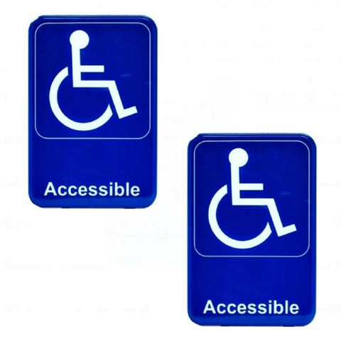 TrueCraftware ? Set of 2- Wheelchair Accessible Restroom Sign 6
