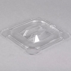 TrueCraftware ? 1/6 Size Polycarbonate Handled Solid Food Pan Lid/Cover Clear Color- Food Pan Cover with Handle Restaurant Commercial Hotel Pan Lid for Fruits Vegetables Beans Corns