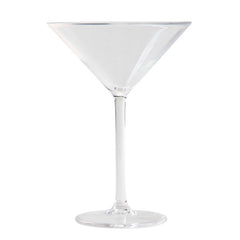 TrueCraftware ? Commercial Grade 8 oz Martini Glass, Clear Color, Polycarbonate, Stemware, Dishwasher Safe, Break-Resistant, Shatter-Resistant, Plastic Cocktail Glass