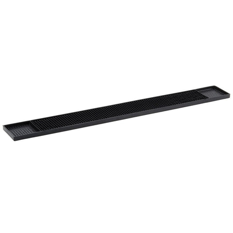 TrueCraftware - Black Long Rubber Bar Service No-Slip Mat 27 x 3