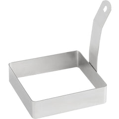 TrueCraftware - 4?x 4?- Stainless Steel Square Egg Ring- Egg Cooking Rings Pancake Mold for frying Eggs and Omelet