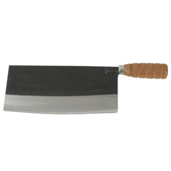 TrueCraftware- 9-1/4" Cast Iron Ping Knife/Cleaver with Wooden Handle, Meat Cleaver Knife, Bone Chopper for Butcher, Slicing Vegetables