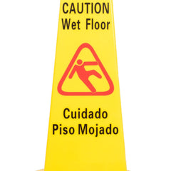 TrueCraftware ? Cone Shape Wet Floor Caution Sign, Yellow Color