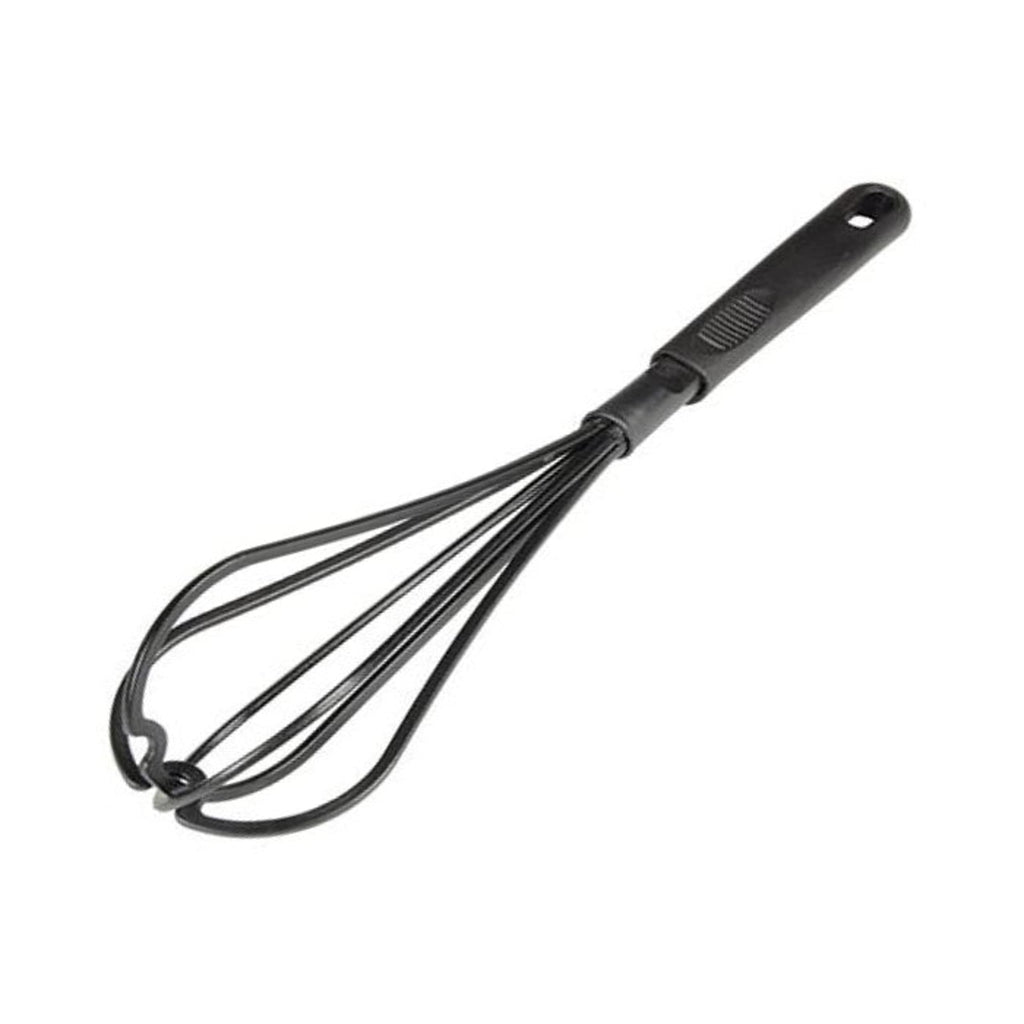 TrueCraftware ? 12 1/8? Nylon Whisk/Whip- High-Heat Nylon & Polypropylene Handle, Heat Resistant up to 410?F, Whisk for Whisking Beating Blending Ingredients Mixing Sauces (Black)