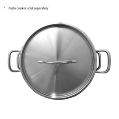 TrueCraftware ? 12 qt. Stainless Steel Pasta Cooker Lid - Multipurpose Pasta Pot Pasta Cooker Steamer Cover Oven Safe & Dishwasher Safe