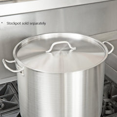 TrueCraftware ? 80 qt. Stainless Steel Stock Pot Lid - Heavy Duty Stock Pot Cover Stew Pot Simmering Pot Soup Pot Lid Oven Safe & NSF Certified