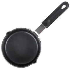 TrueCraftware ? 1 Qt. Anodized Non-Stick Aluminum SaucePan with Pour Spout and Black Cool Handle Sleeve- Cooking Sauce Pans Multipurpose use for Home Kitchen or Restaurant