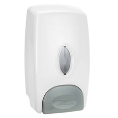 TrueCraftware ? 32 oz. Anti-Leak Push Button Soap Dispenser, Manual Hand Soap Dispenser, White Color