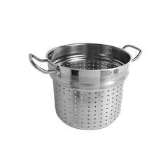 TrueCraftware ? 20 qt. Stainless Steel Pasta Cooker with Lid and Encapsulated Base- Multipurpose Pasta Pot Pasta Cooker Steamer Multi Pots Oven Safe & Induction Ready