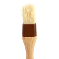 TrueCraftware 1? Boar Bristles Flat Head Pastry Brush with Wooden Handle- Multi-Pastry Brush Basting Oil Brush Barbecue Oil Brush for Spreading Butter Cooking Baking Brush