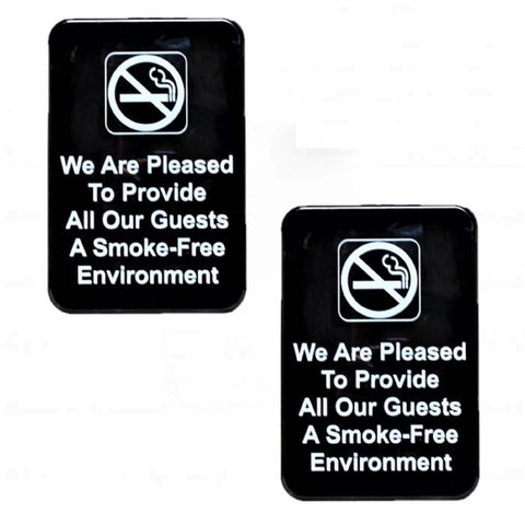 TrueCraftware ? Set of 2- We Are Pleased To Provide All Our Guests A Smoke-Free Environment 6