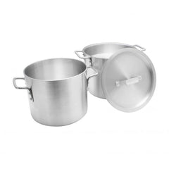 TrueCraftware ? 12 Qt. Aluminum Double Boiler Pot with Cover ? Heavy Gauge Double Boiler for Chocolate Melting Fondue Candy Cheese Desserts and Specialty Sauces Mirror-Finish, NSF
