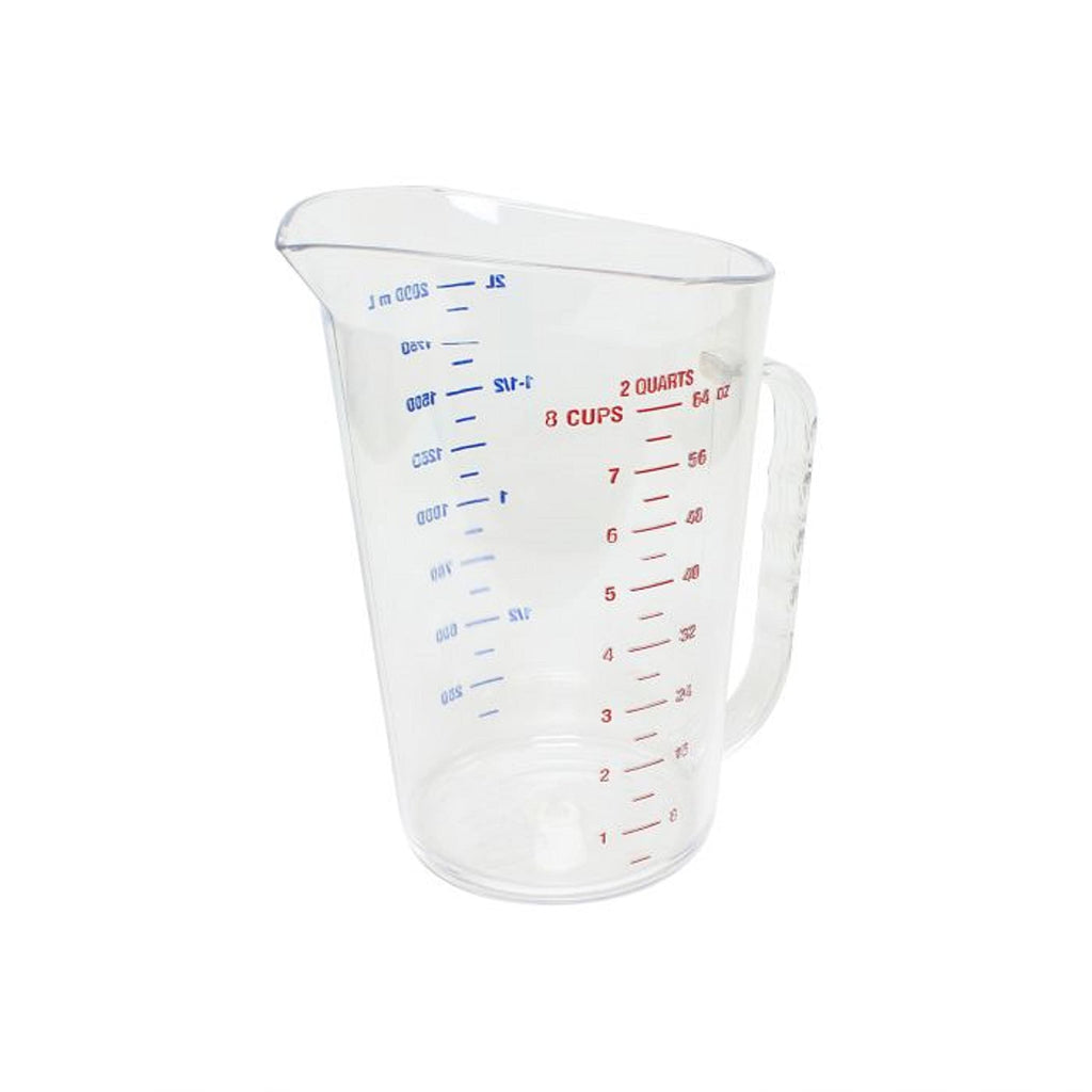TrueCraftware ? Commercial Grade 2 Liter / 2 Quart Measuring Cup, Clear, Polycarbonate