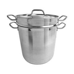 TrueCraftware ? 20 qt. Stainless Steel 3 pc Double Boiler Set- Stainless Steel Pot for Melting Chocolate Candy Butter and Cheese Dishwasher & Oven Safe