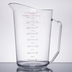 TrueCraftware ? Commercial Grade 2 Liter / 2 Quart Measuring Cup, Clear, Polycarbonate