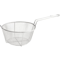 TrueCraftware ?8-5/8? Round Fry Basket Heavy Duty Nickel Plated Iron -Sturdy Round Food Strainer for Home and Commercial Restaurant Kitchen Frying Chips Fish Sausages
