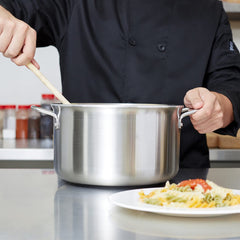 TrueCraftware ? 8 qt. Aluminum Sauce Pot ? Multipurpose Pot for Pasta Soup Pot Large Sauce pot Stew Pot Simmering Pot Dishwasher Safe, NSF Certified