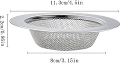 TrueCraftware ? Stainless Steel Sink Strainer, Wide Rim, 4-5/8? x 2?, Kitchen Mesh Strainer