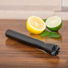 TrueCraftware ? 8? Bar Muddler with Triangular Head, Black Color, Polycarbonate, Fruit Crusher - Bar Tools for Home for Making Mojito Mix and Other Fruit Drinks