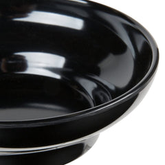 TrueCraftware - Set of 12- Plastic 8 oz. Salsa Dish, Black Color, Serving Dish, Chips, Sauce Cup, Side Dish,and Dips